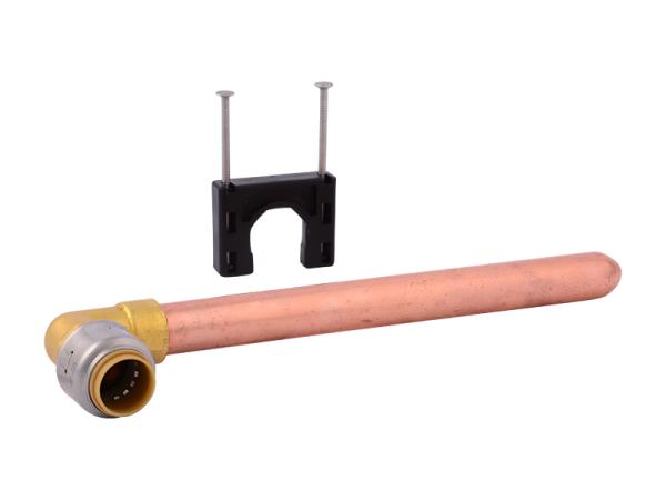 SharkBite Max 1/2" Elbow Stub-out with 6" Copper Pipe.