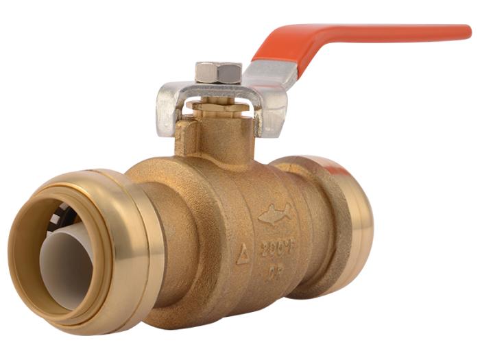 Brass Push Ball Valve - SKU: 22223-0000LF