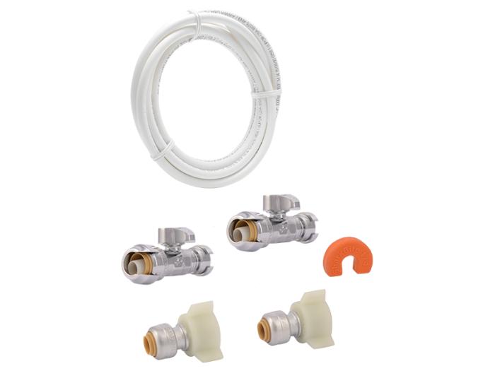 Faucet Connection Kit - Faucet Connection Kit with Straight Stops - SKU: 25538