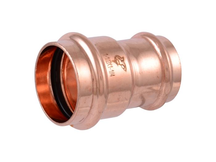 1-1/2-inch x 1-1/4-inch Copper Press Reducer Coupling
