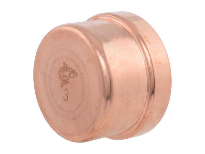3-inch Copper Press End Cap