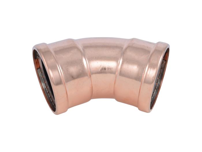 4-inch x 4-inch Copper Press 45° Elbow