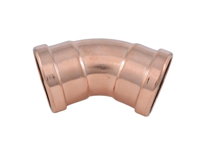 3-inch x 3-inch Copper Press 45° Elbow