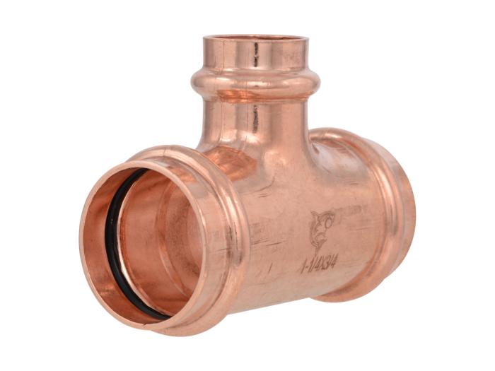 1-1/4-inch x 1-1/4-inch x 3/4-inch Copper Press Reducing Tee