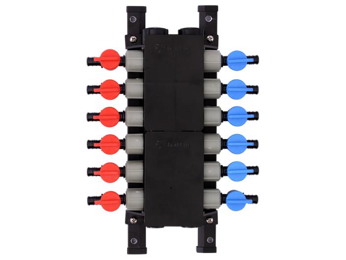 Home Run Manifolds with Poly Crimp Ball Valves - SKU: PM012UP