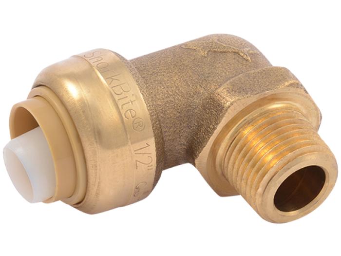 Brass Push Dishwasher Elbow - SKU: U281LF