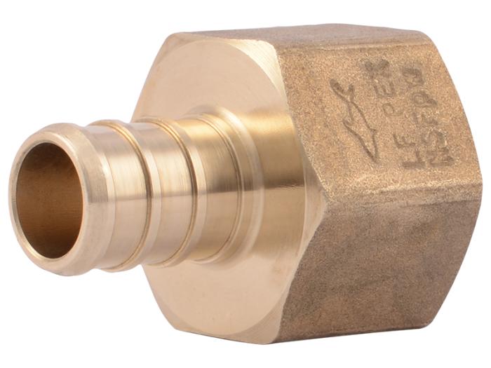 Brass Crimp Female Connector - SKU: UC072LF