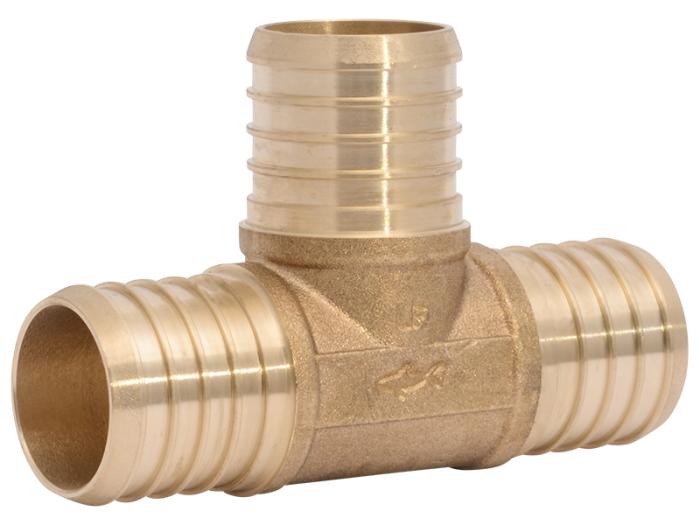 Brass Crimp Tee - SKU: UC0835