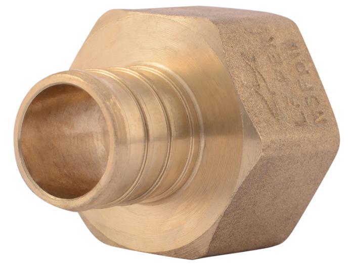 Brass Crimp Female Connector - SKU: UC088LF