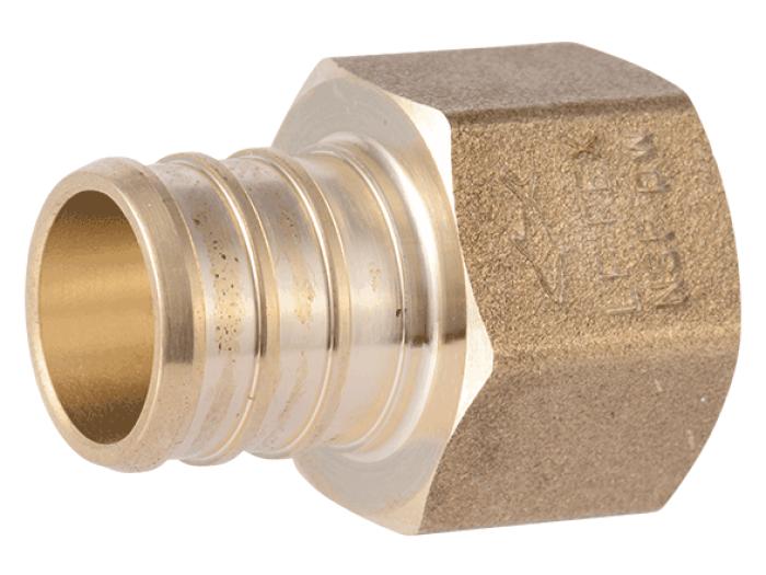 Brass Crimp Female Connector - SKU: UC092LF