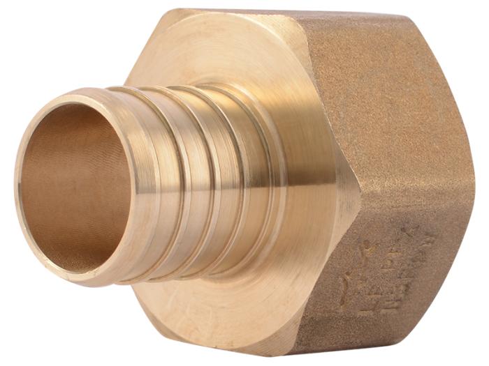 Brass Crimp Female Connector - SKU: UC094LF