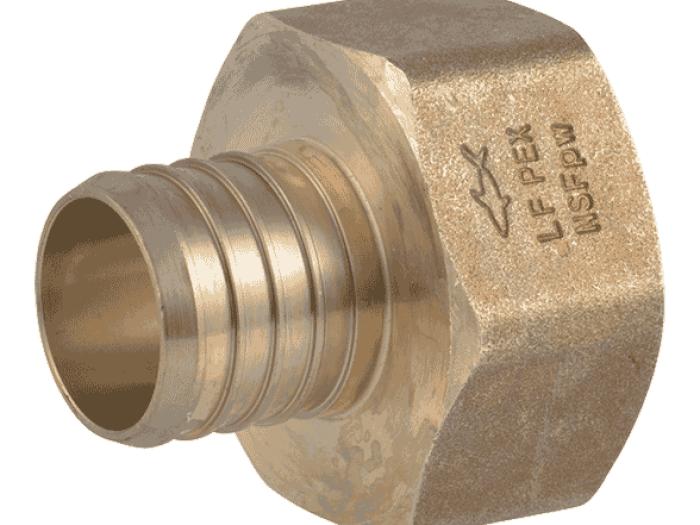 Brass Crimp Female Connector - SKU: UC113532F