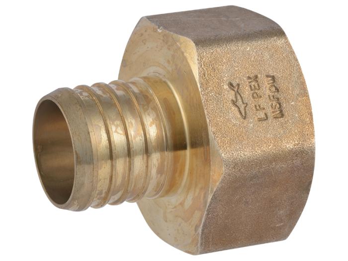 Brass Crimp Female Connector - SKU: UC114140F