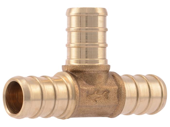 Brass Crimp Tee - SKU: UC362LF