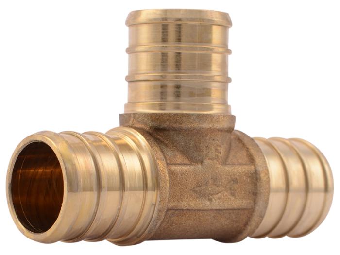 Brass Crimp Tee - SKU: UC370LF