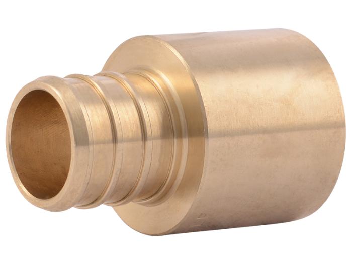Brass Crimp Female Sweat Adapter - SKU: UC606LF