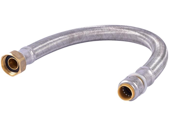 SharkBite Max brass push-to-connect Braided Water Heater Connector