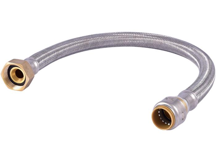 SharkBite Max brass push-to-connect Braided Water Heater Connector