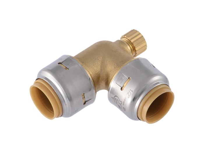 SharkBite Max 1/2" Elbow with Drain.