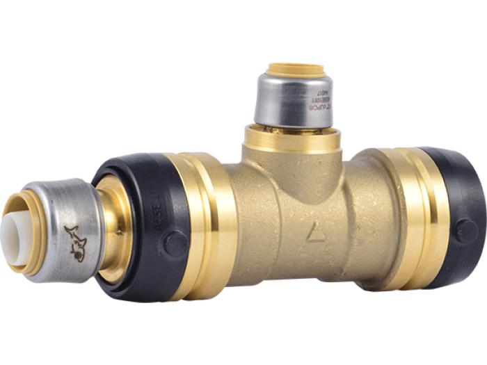Brass Push Reducing Tee - SKU: UXL08352216