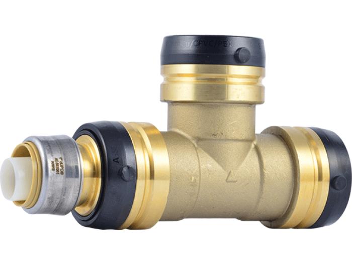 Brass Push Reducing Tee - SKU: UXL08412841