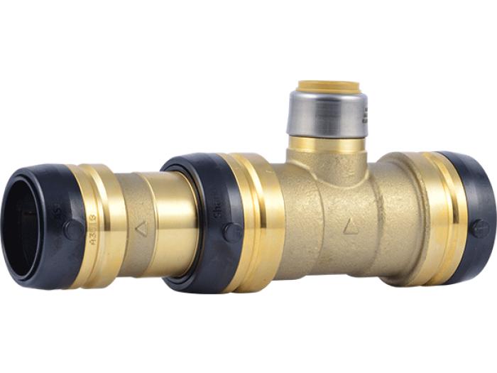 Brass Push Reducing Tee - SKU: UXL08413522
