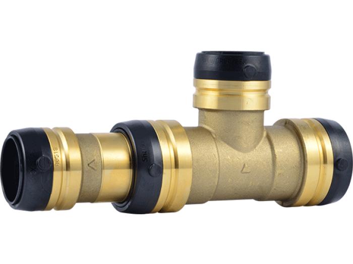 Brass Push Reducing Tee - SKU: UXL08413535