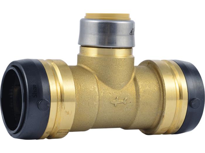 Brass Push Reducing Tee - SKU: UXL08414128