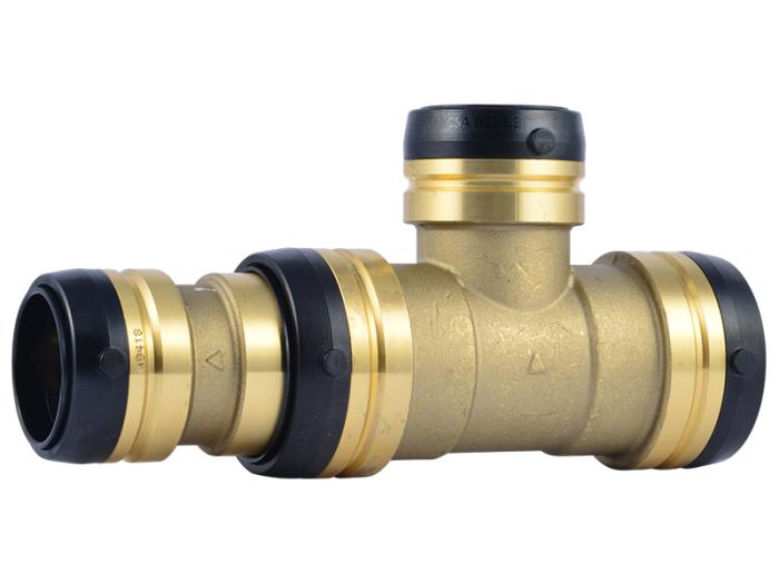 Brass Push Reducing Tee - SKU: UXL08544141