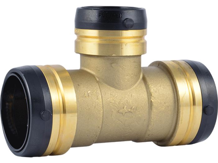 Brass Push Reducing Tee - SKU: UXL08545441