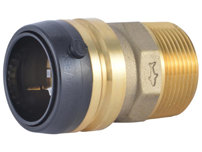 Brass Push Male Adapter - SKU: UXL113532M
