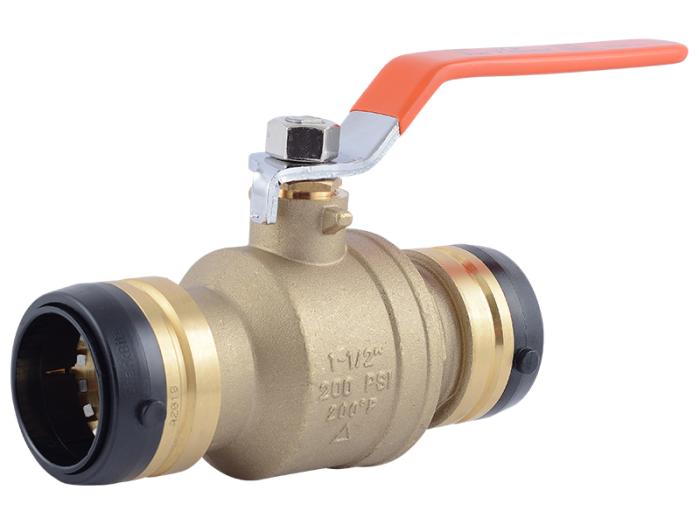 Brass Push Ball Valve - SKU: UXLBV41