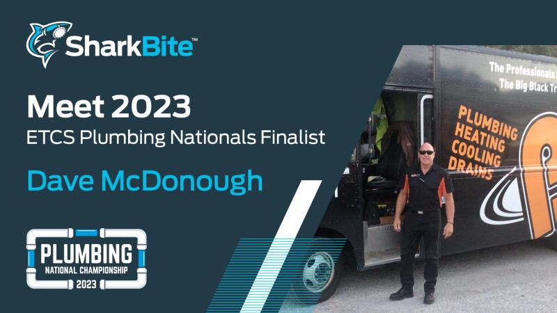 ETCS graphic with 2023 plumbing finalist Dave McDonough