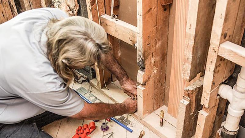 SharkBite push-to-connect fittings approved for behind-the-wall plumbing installations.