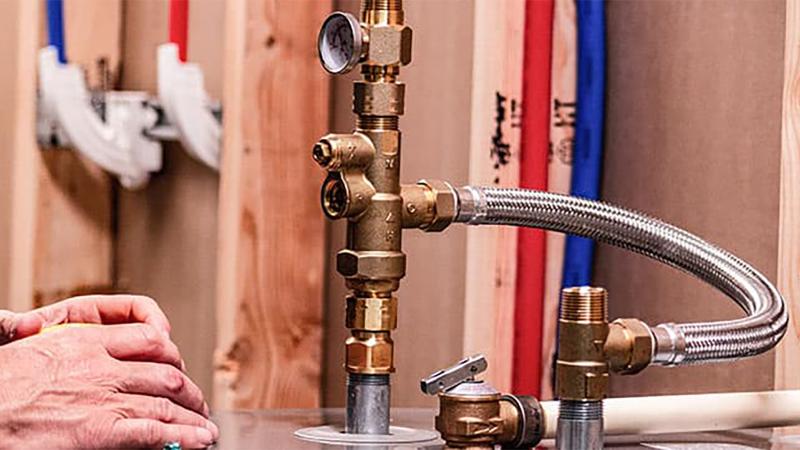 Close up image of water heater