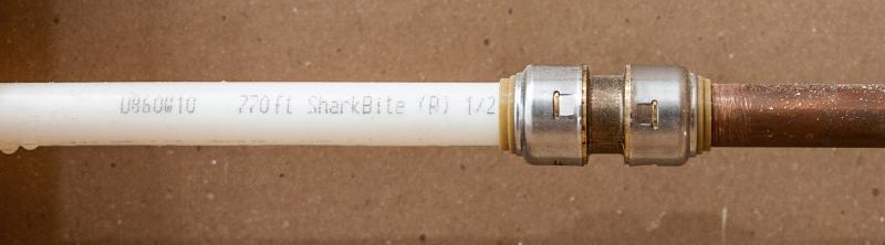 Max coupling transition pex to copper