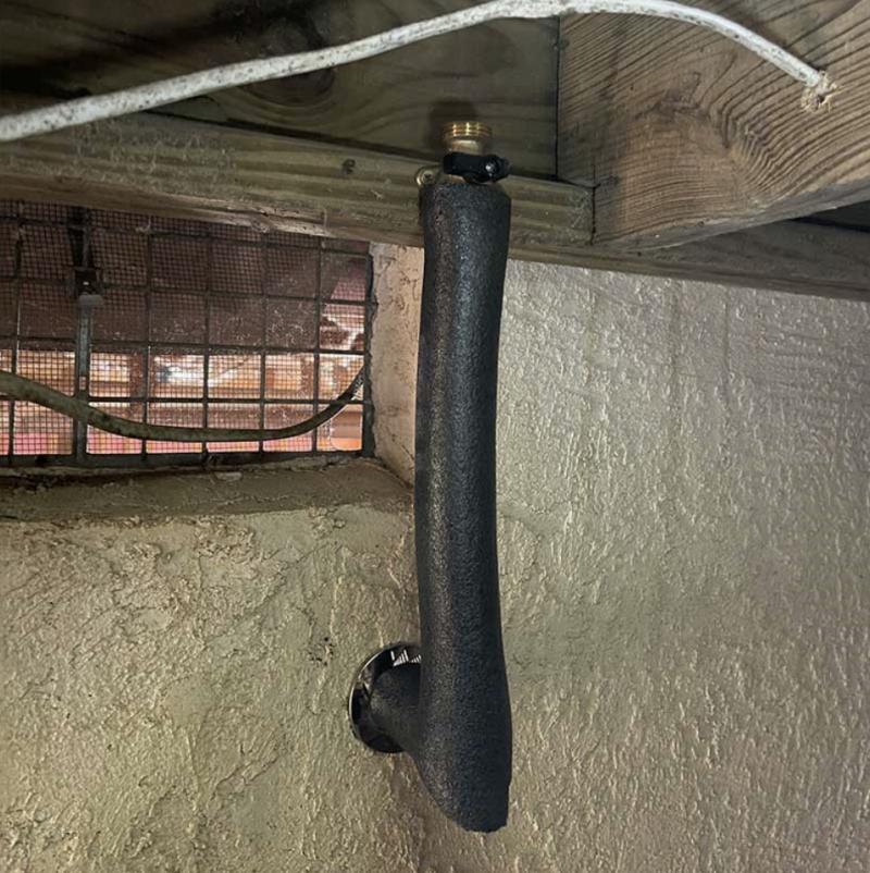 Two7 Plumbing outdoor installation using SharkBite fittings