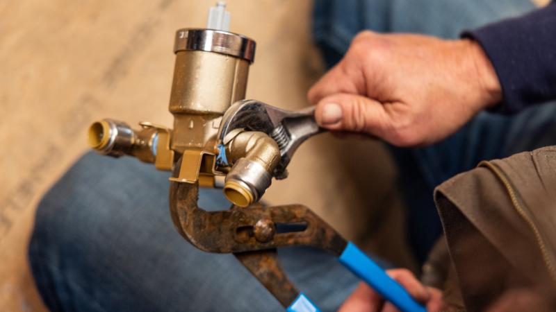 prepping the shower valve